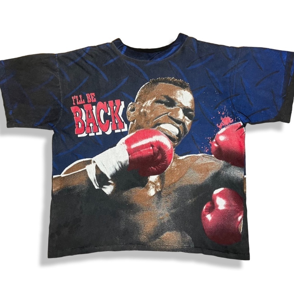 Rare Vintage 90s Mike Tyson AOP T-Shirt